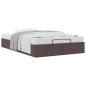 Preview: Ottoman-Bett ohne Matratze Dunkelbraun 120x200 cm Stoff