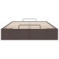 Preview: Ottoman-Bett ohne Matratze Dunkelbraun 120x200 cm Stoff
