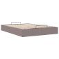 Preview: Ottoman-Bett ohne Matratze Taupe 140x200 cm Stoff
