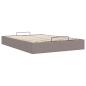 Preview: Ottoman-Bett ohne Matratze Taupe 140x200 cm Stoff