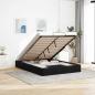 Preview: ARDEBO.de - Ottoman-Bett ohne Matratze Schwarz 140x200 cm Stoff
