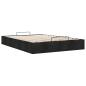 Preview: Ottoman-Bett ohne Matratze Schwarz 140x200 cm Stoff