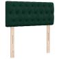 Preview: Ottoman-Bett mit Matratze Dunkelgrün 100x200 cm Samt