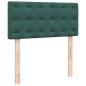Preview: Ottoman-Bett mit Matratze Dunkelgrün 80x200 cm Samt