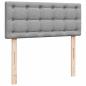 Preview: Ottoman-Bett mit Matratze Hellgrau 120x200 cm Stoff