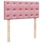 Preview: Ottoman-Bett mit Matratze Rosa 90x200 cm Samt