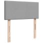 Preview: Ottoman-Bett mit Matratze Hellgrau 90x190 cm Stoff