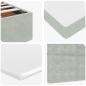 Preview: Ottoman-Bett mit Matratze Hellgrau 120x190 cm Samt