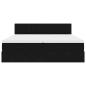 Preview: Ottoman-Bett mit Matratzen Schwarz 160x200 cm Samt