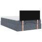 Preview: Ottoman-Bett mit Matratze Dunkelgrau 120x190 cm Samt