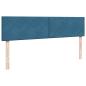 Preview: Ottoman-Bett mit Matratzen Dunkelblau 180x200 cm Samt
