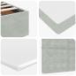 Preview: Ottoman-Bett mit Matratze Hellgrau 120x200 cm Samt