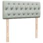 Preview: Ottoman-Bett mit Matratze Hellgrau 120x200 cm Samt