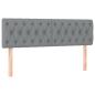 Preview: Ottoman-Bett mit Matratzen Hellgrau 160x200 cm Stoff