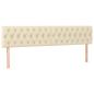 Preview: Ottoman-Bett mit Matratzen Creme 180x200 cm Stoff