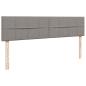 Preview: Ottoman-Bett mit Matratzen Taupe 180x200 cm Stoff