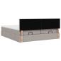 Preview: Ottoman-Bett mit Matratzen Taupe 180x200 cm Stoff