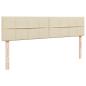 Preview: Ottoman-Bett mit Matratzen Creme 160x200 cm Stoff