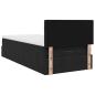 Preview: Ottoman-Bett mit Matratze Schwarz 80x200 cm Samt