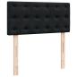 Preview: Ottoman-Bett mit Matratze Schwarz 80x200 cm Samt