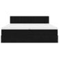 Preview: Ottoman-Bett mit Matratzen Schwarz 200x200 cm Samt