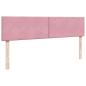 Preview: Ottoman-Bett mit Matratzen Rosa 160x200 cm Samt