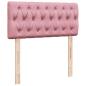 Preview: Ottoman-Bett mit Matratzen & LEDs Rosa 200x200 cm Samt