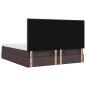 Preview: Ottoman-Bett mit Matratzen Dunkelbraun 200x200 cm Stoff
