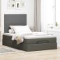 Preview: Ottoman-Bett mit Matratze Dunkelgrau 120x190 cm Stoff