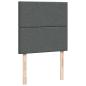 Preview: Ottoman-Bett mit Matratze Dunkelgrau 90x200 cm Stoff