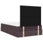 Preview: Ottoman-Bett mit Matratze Dunkelbraun 120x200 cm Stoff