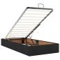 Preview: Ottoman-Bett mit Matratze Schwarz 100x200 cm Stoff