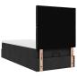 Preview: Ottoman-Bett mit Matratze Schwarz 100x200 cm Stoff