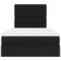 Preview: Ottoman-Bett mit Matratze Schwarz 120x200 cm Stoff
