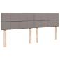 Preview: Ottoman-Bett mit Matratzen Taupe 200x200 cm Stoff