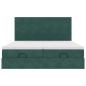 Preview: Ottoman-Bett mit Matratzen Dunkelgrün 180x200 cm Samt
