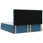 Preview: Ottoman-Bett mit Matratzen Dunkelblau 180x200 cm Samt