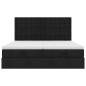 Preview: Ottoman-Bett mit Matratzen Schwarz 200x200 cm Stoff