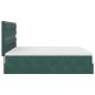 Preview: Ottoman-Bett mit Matratzen Dunkelgrün 180x200 cm Samt