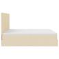 Preview: Ottoman-Bett mit Matratzen Creme 180x200 cm Stoff