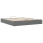 Preview: Ottoman-Bett ohne Matratze Dunkelgrau 160x200 cm Stoff
