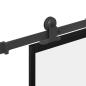 Preview: Schiebetür mit Beschlag 76x205 cm ESG-Glas & Aluminium