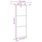 Preview: Schiebetür mit Beschlag 76x205 cm ESG-Glas & Aluminium