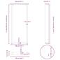 Preview: Couchtischbeine U-Form 2 Stk. Schwarz 50x(110-111) cm Stahl