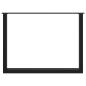 Preview: Couchtischbeine U-Form 2 Stk. Schwarz 100x(72-73) cm Stahl