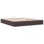 Preview: Ottoman-Bett ohne Matratze Dunkelbraun 160x200 cm Stoff