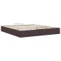 Preview: Ottoman-Bett ohne Matratze Dunkelbraun 160x200 cm Stoff