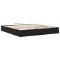 Preview: Ottoman-Bett ohne Matratze Schwarz 180x200 cm Samt
