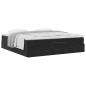 Preview: Ottoman-Bett mit Matratze Schwarz 180x200 cm Samt