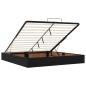 Preview: Ottoman-Bett mit Matratze Schwarz 180x200 cm Samt